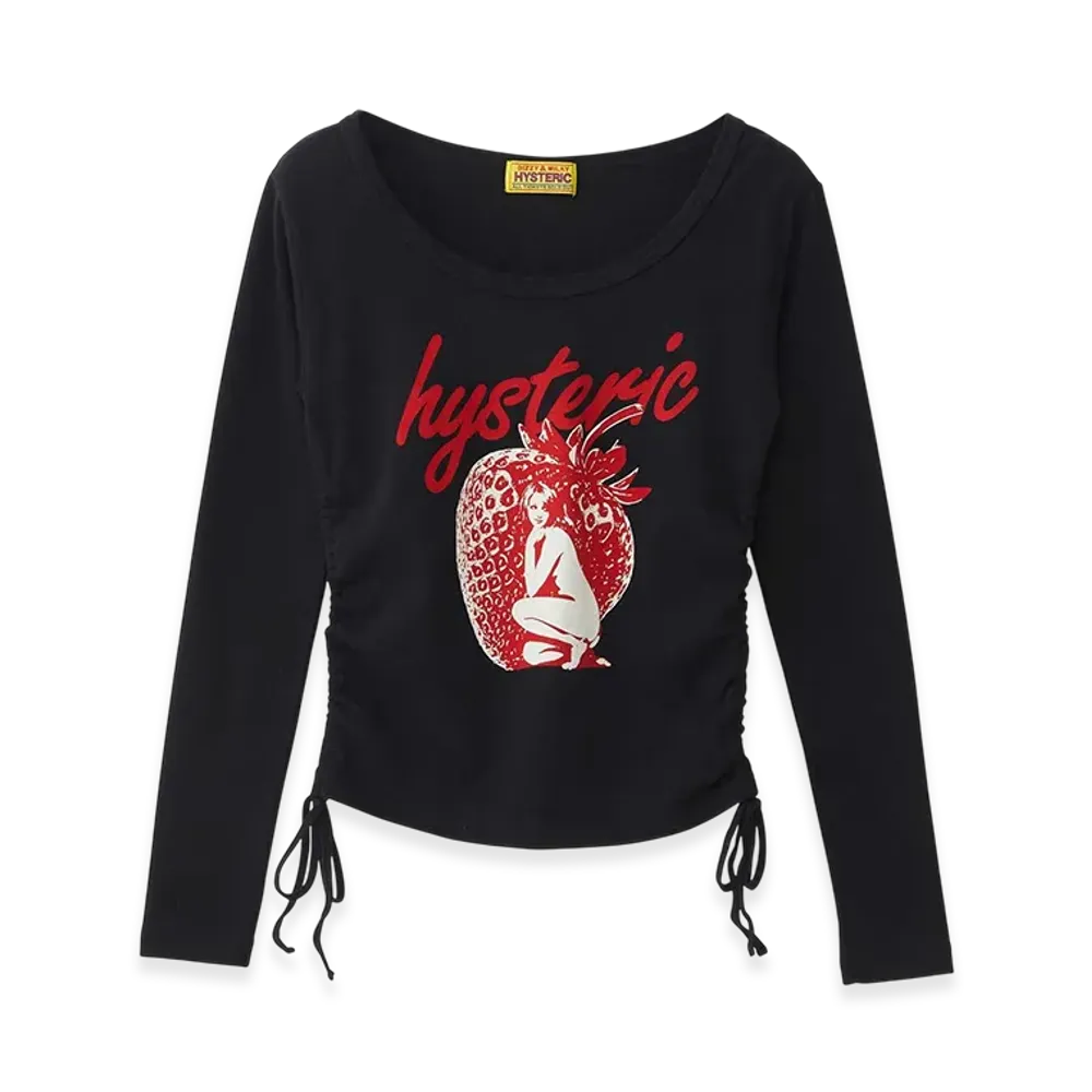 HYSTERIC GLAMOUR Midnight Berry Chibi T-shirt "Black"