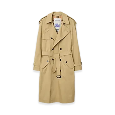 Burberry Mid-length Gabardine Trench Coat "Hamper"