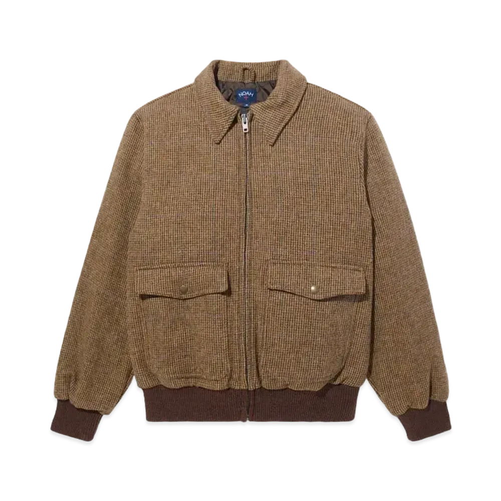 Noah Wool A-2 Jacket Houndstooth "Brown"