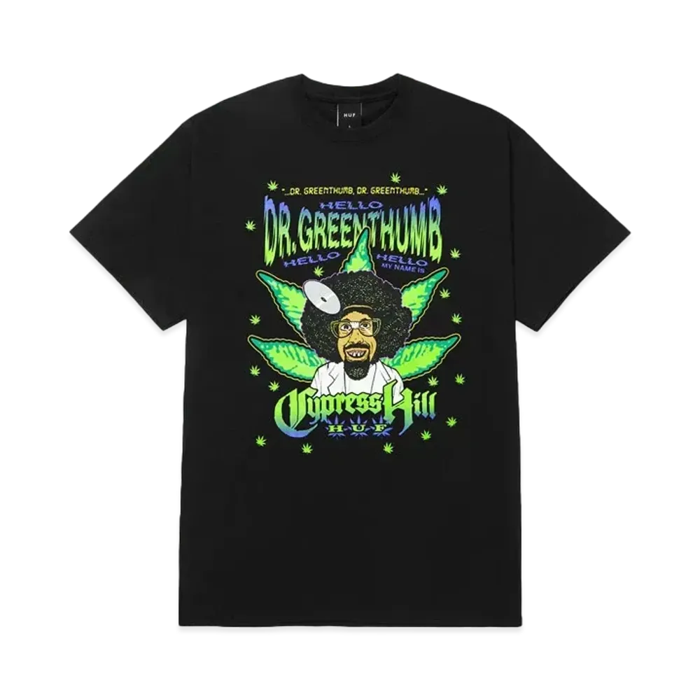 HUF x CYPRESS HILL "420" Greenthumb T-shirt "Black"