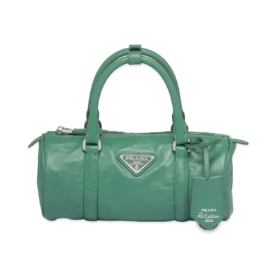 PRADA Antique Nappa Leather Handbag "Sage Green"