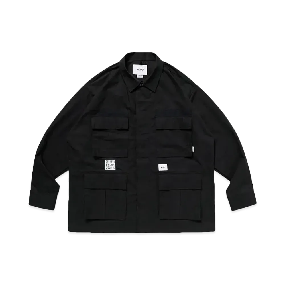 WTAPS JMOD 01 / LS / NYCO. Ripstop. Identity "Black"
