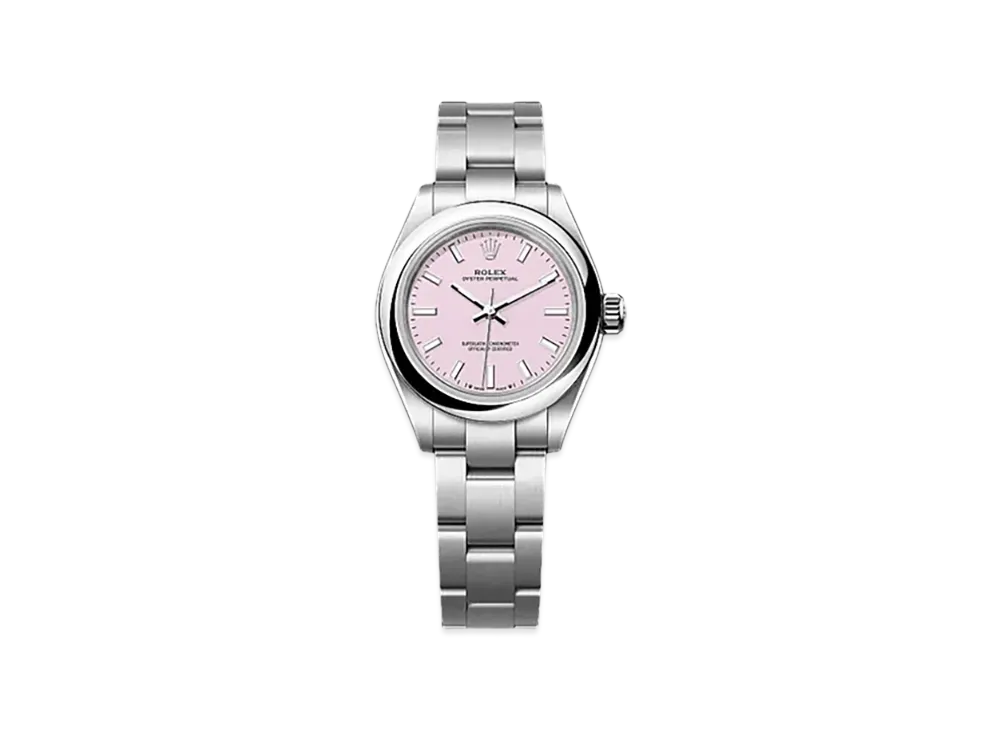 ROLEX Oyster Perpetual 28mm Oystersteel 276200 "Candy Pink"