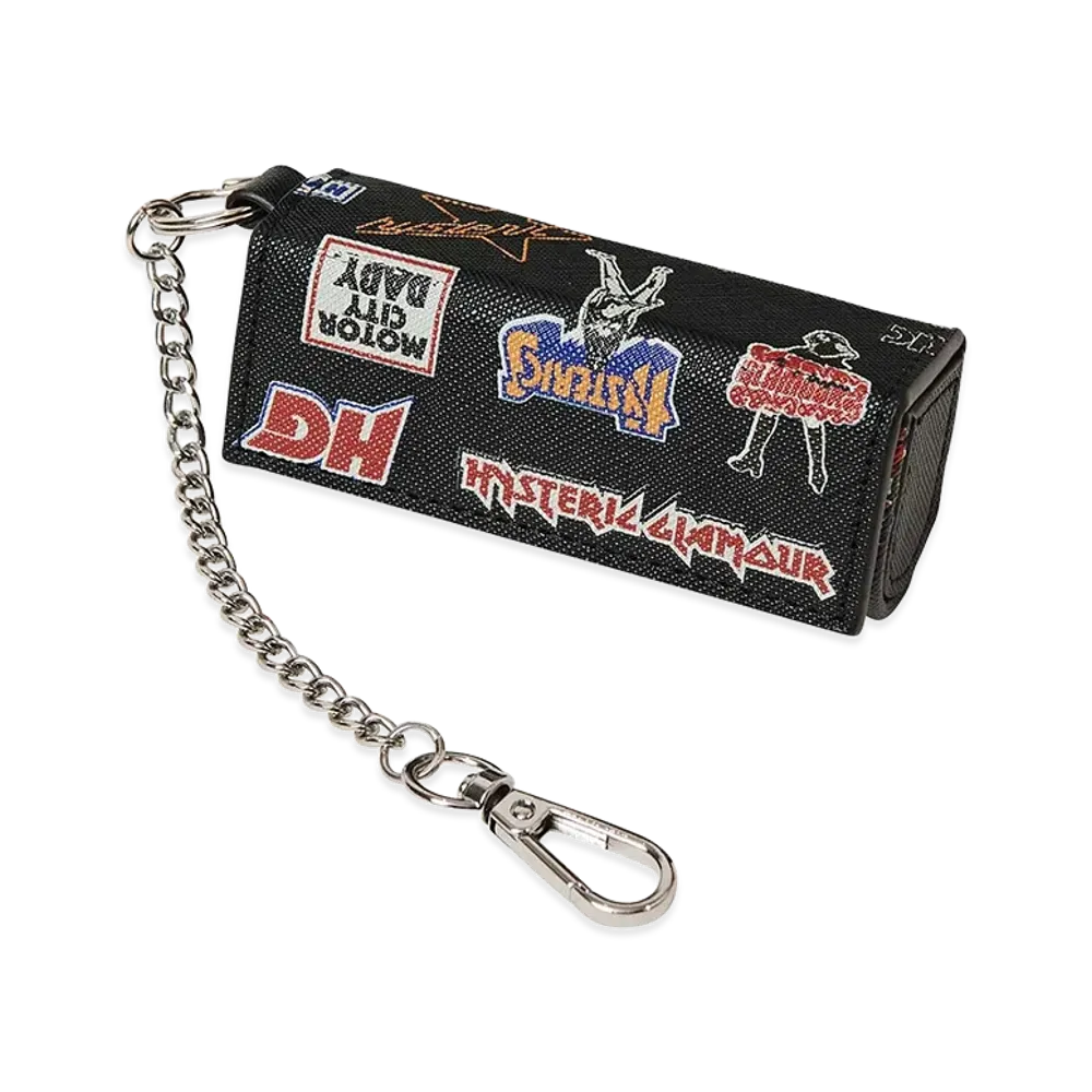 HYSTERIC GLAMOUR Women's Rock City Lip Case "Black"
