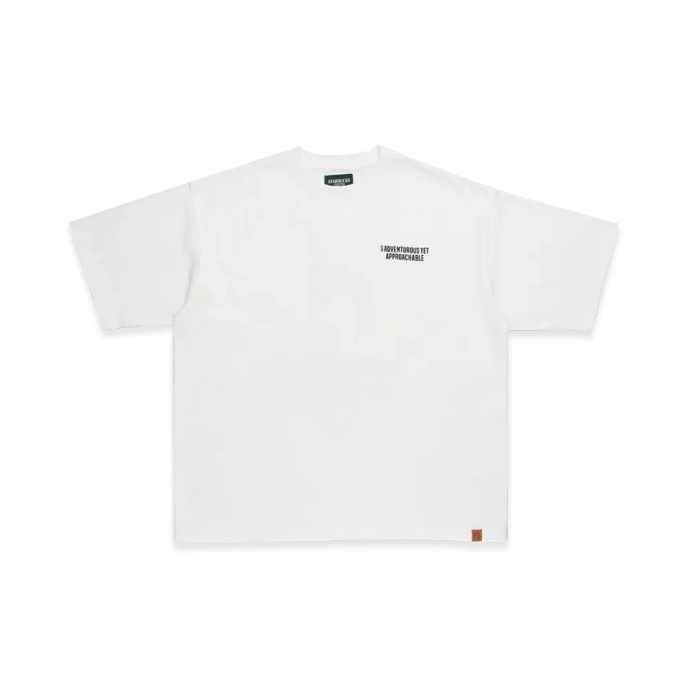 STARBUCKS STAND by BEAMS Animal Print T-Shirt Giraffe "White"