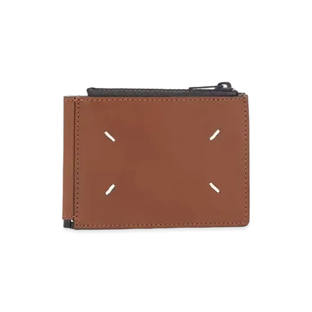 Maison Margiela Money Clip Leather Wallet "Brown"