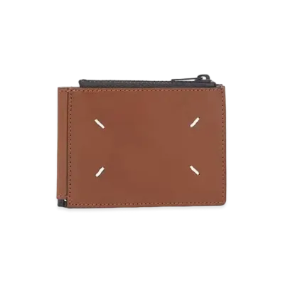 Maison Margiela Money Clip Leather Wallet "Brown"