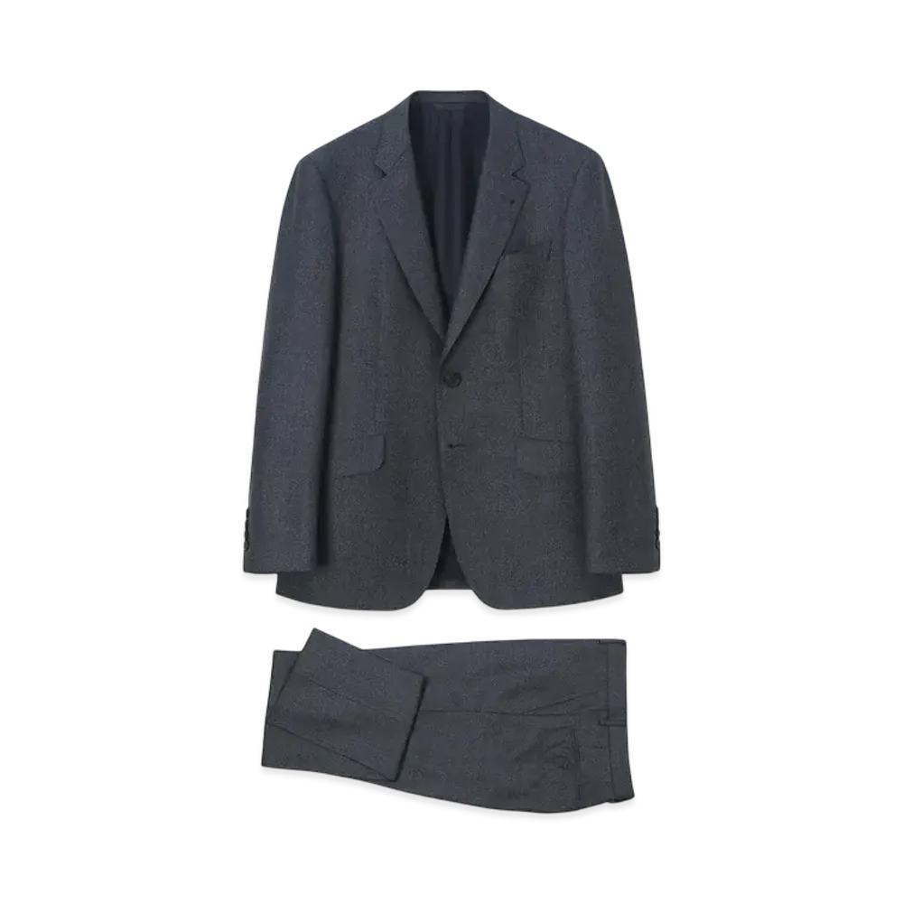 Paul Smith Semi-Plain Wool 2B Suit "Gray"