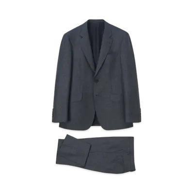 Paul Smith Semi-Plain Wool 2B Suit "Gray"