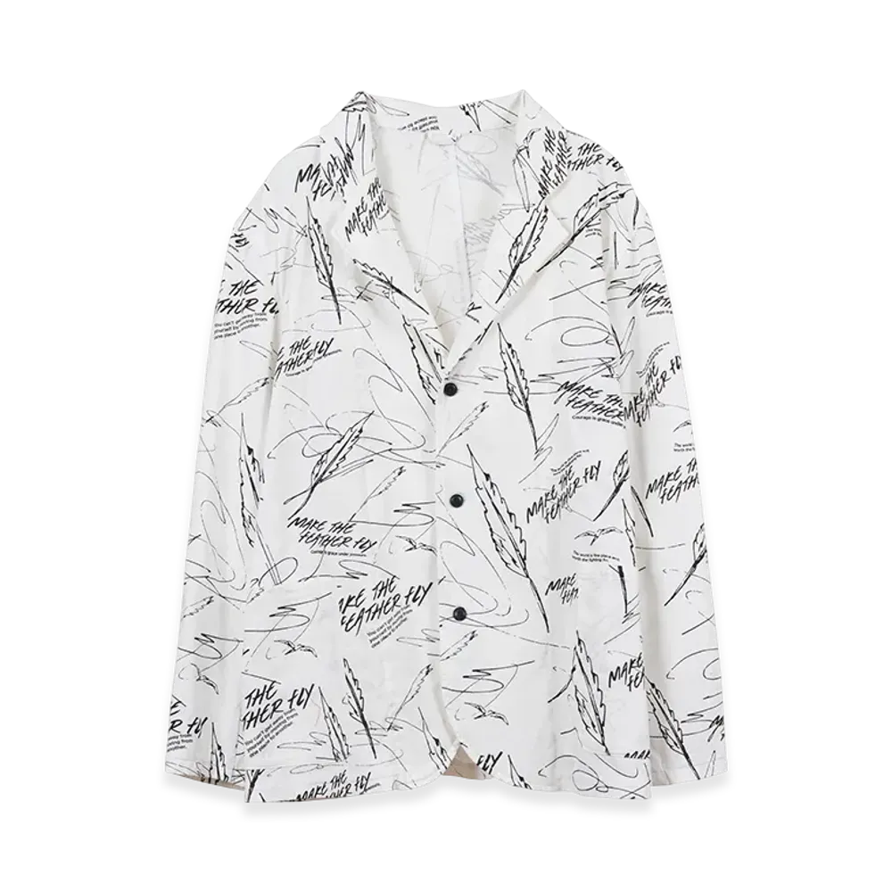 GDC x KJ All-Over Pattern Jacket "White"