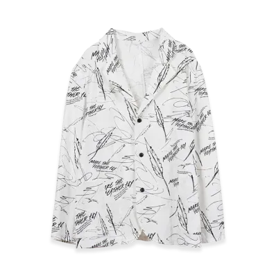 GDC x KJ All-Over Pattern Jacket "White"