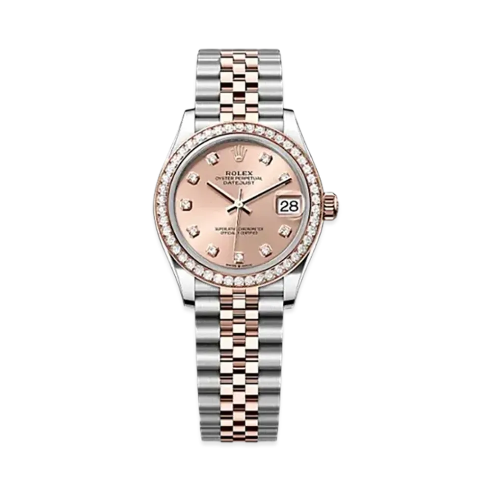 ROLEX Datejust 31mm Oystersteel & Everose Gold Diamond 278381RBR "Rose-colour"