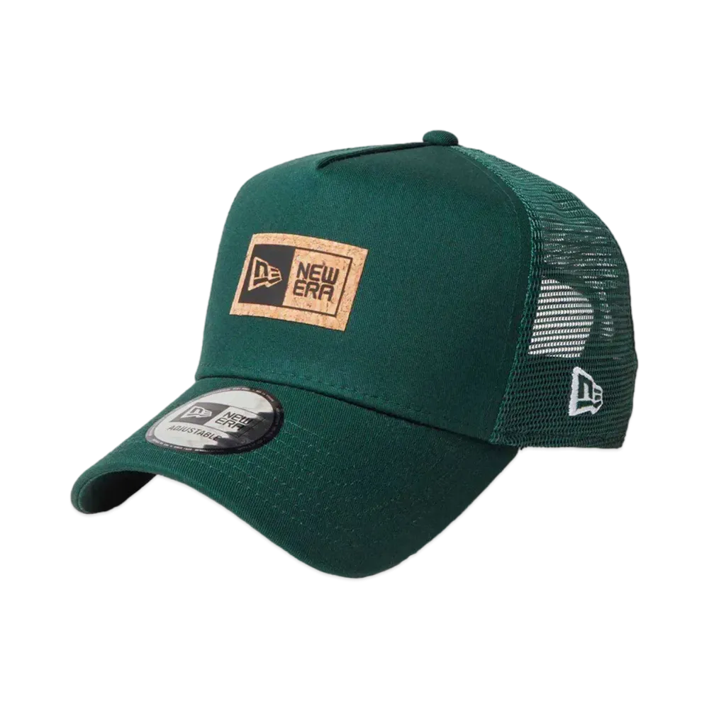 NEW ERA New Era Outdoor 9Forty A-Frame Tracker Cork Patch Box logo "Dark Green"