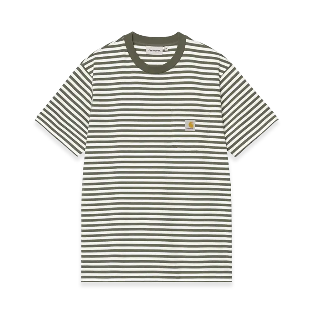 Carhartt WIP S/S Ezra Pocket T-Shirt "Ezra Stripe/Leaf/Wax"