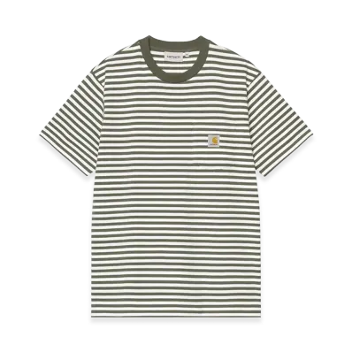 Carhartt WIP S/S Ezra Pocket T-Shirt "Ezra Stripe/Leaf/Wax"