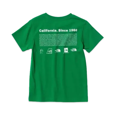 The North Face Short Sleeve Historical Logo Tee Kids "Primary Green"