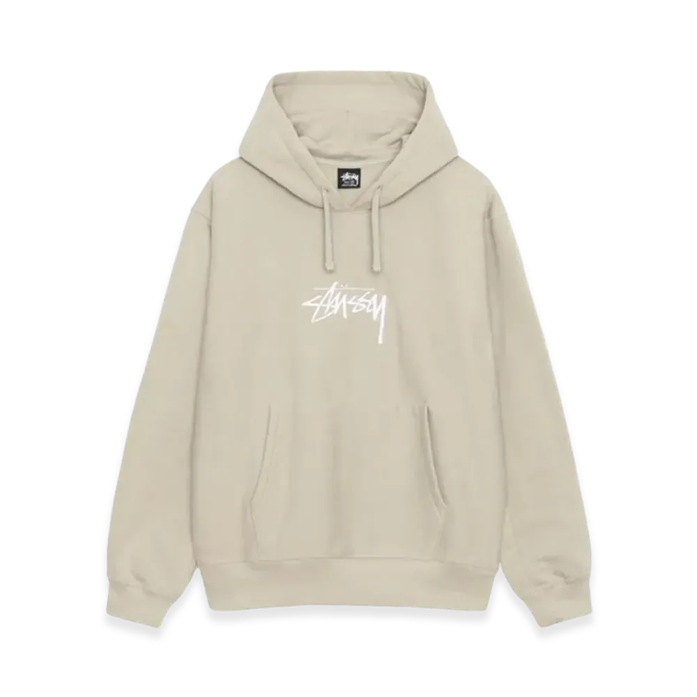 Stussy Stock Logo Applique Hoodie "Khaki"
