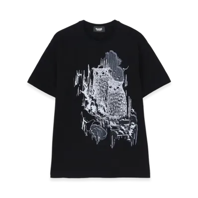 WILDSIDE YOHJI YAMAMOTO Owl T-Shirt "Black"