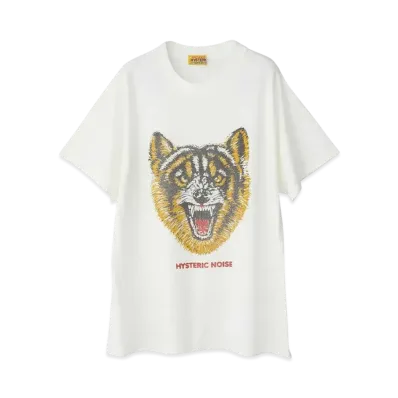 HYSTERIC GLAMOUR Hysteric Noise Oversized T-Shirt "White"