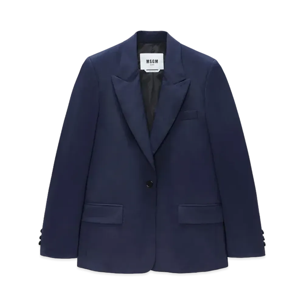 MSGM Wool Tailoring Tailored Jacket "Navy"
