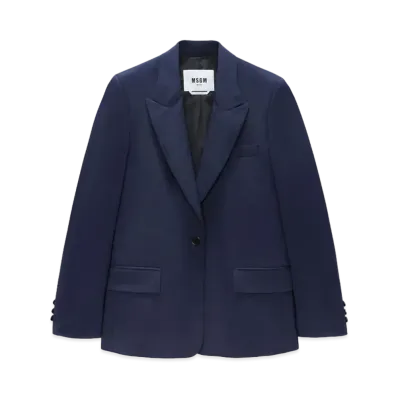 MSGM Wool Tailoring Tailored Jacket "Navy"