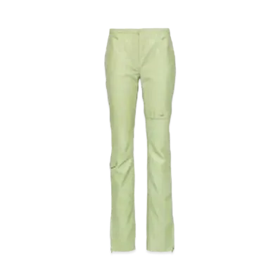 Acne Studios Leather Trousers "Pistachio Green"