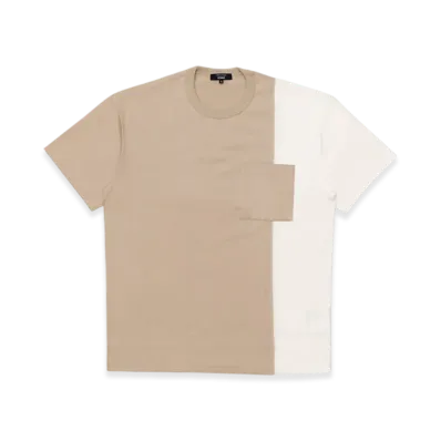 COMME des GARCONS HOMME Cotton Jersey T-shirt "Beige/White"