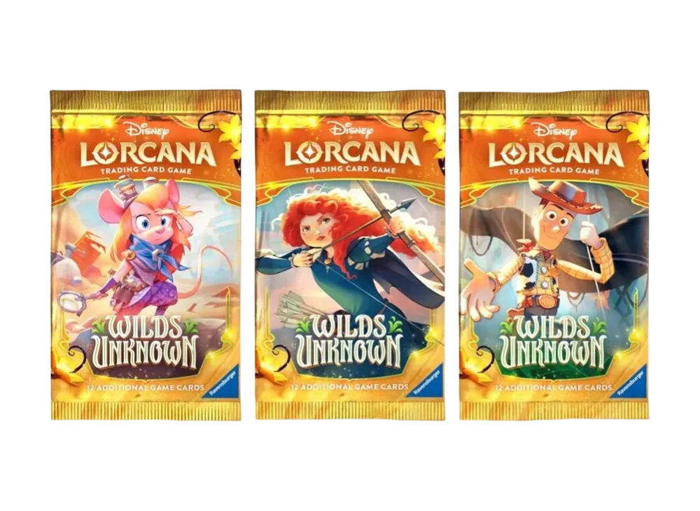 ディズニー ロルカナ 【英語版】ブースターパック「未知なる彼方へ!」パック 3種セット