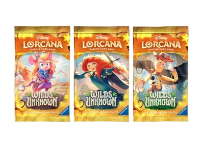 ディズニー ロルカナ 【英語版】ブースターパック「未知なる彼方へ!」パック 3種セット