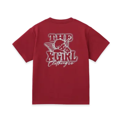 X-Girl Women's Spray Angel S/S Tee "Red"