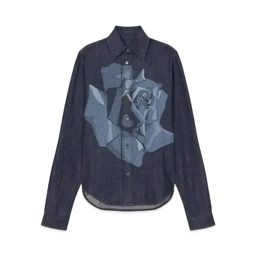 KENZO 'ROSE' Fit Shirt "Rinse Blue Denim"