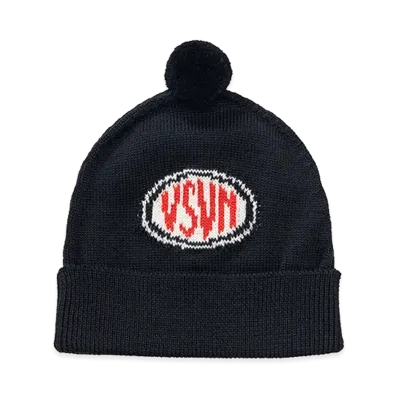 visvim Knit Beanie (Wool) "Black"
