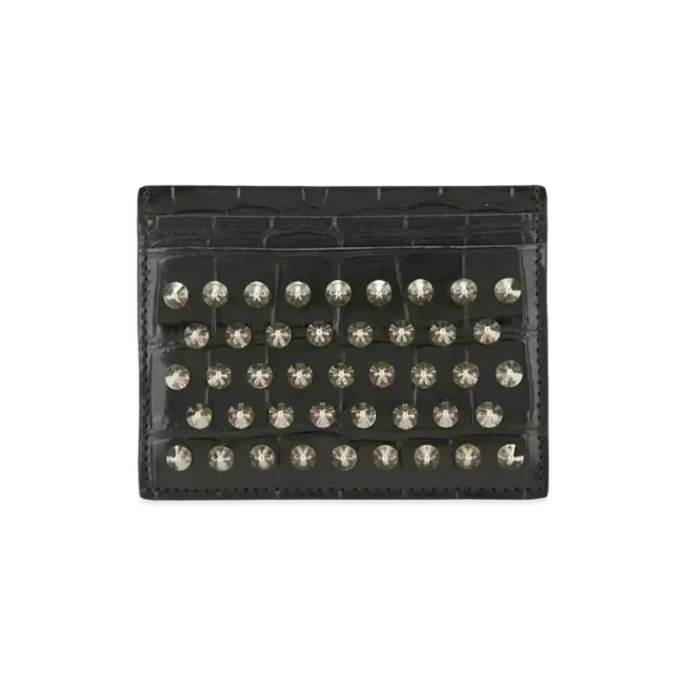 Christian Louboutin Kios Card Holder "Black/Silver"