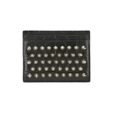 Christian Louboutin Kios Card Holder "Black/Silver"