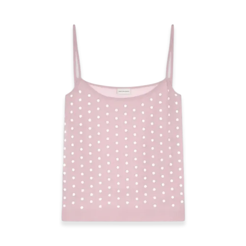 DRIES VAN NOTEN Women's Embellished Tank Top "Pink"