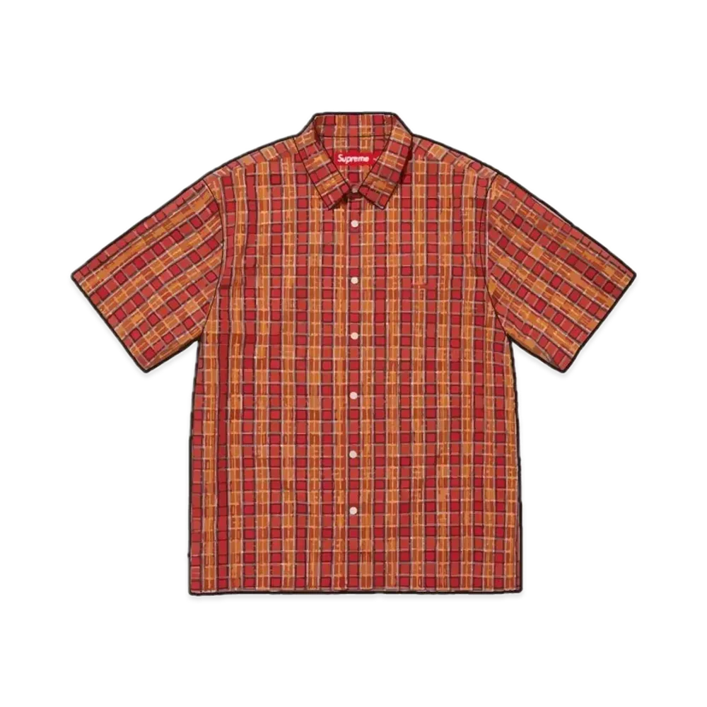 Supreme Mini Plaid S/S Shirt "Red"