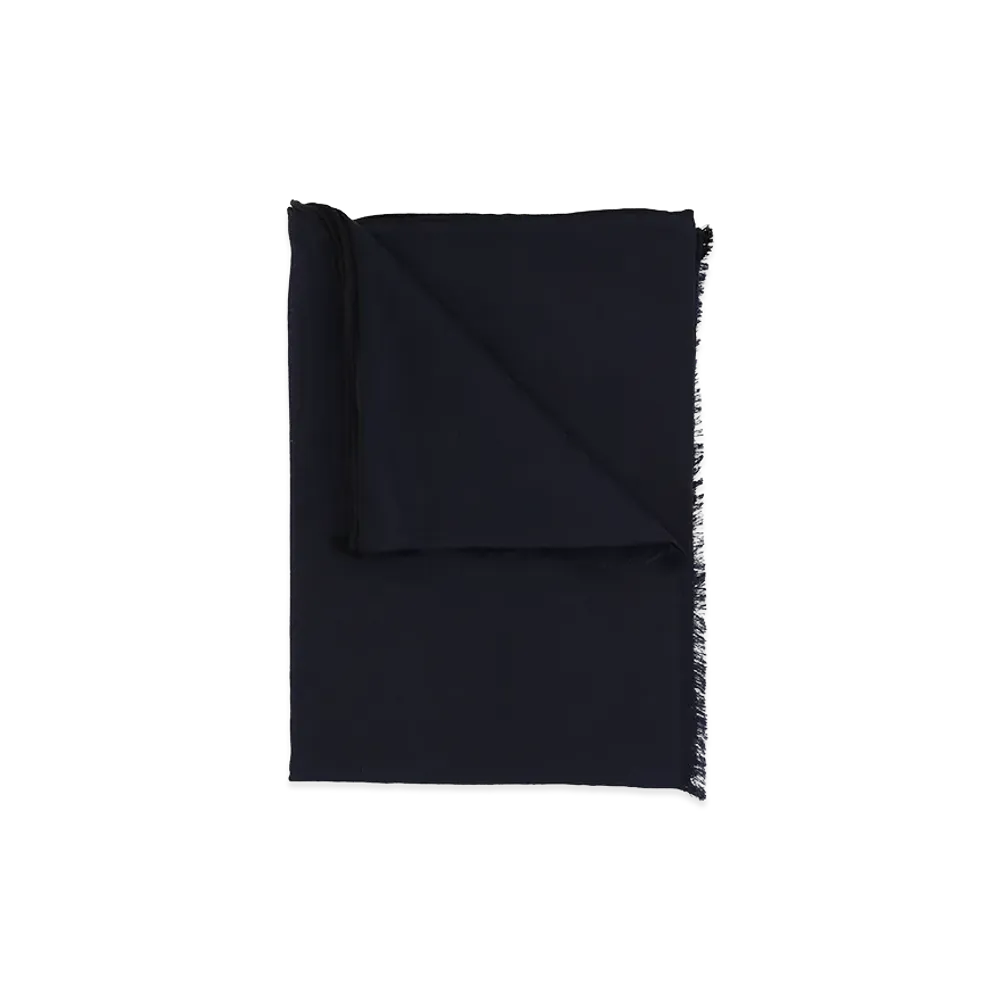 GUCCI GG Wool Silk Jacquard Stole "Blue"