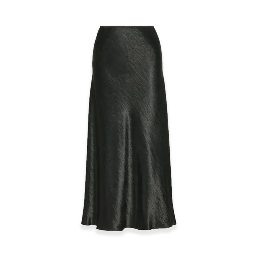 Maison Margiela Satin Midi Skirt "Black"