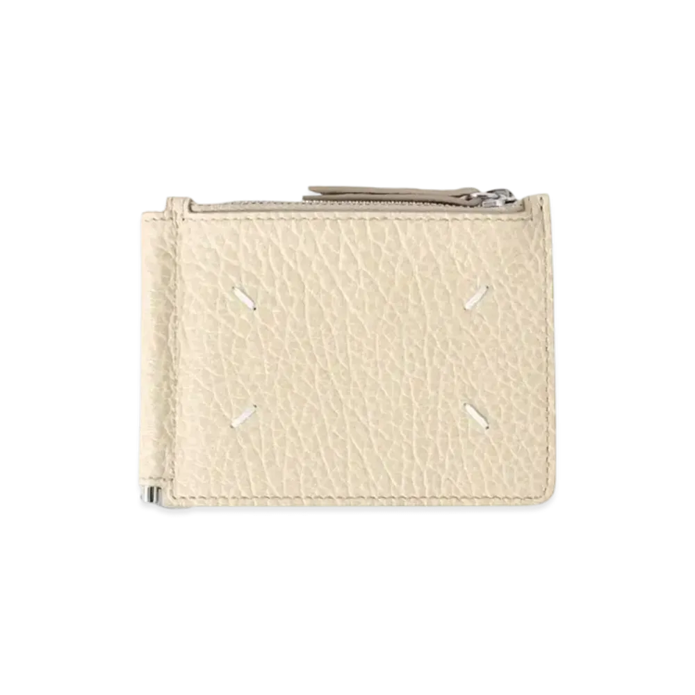 Maison Margiela x Ron Herman Leather Small Wallet "Beige"