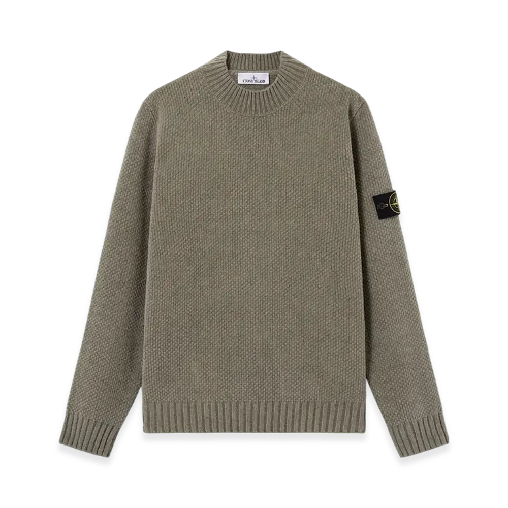Stone Island 5100005 Moss Stitch Cotton Chenille "Sage Green"