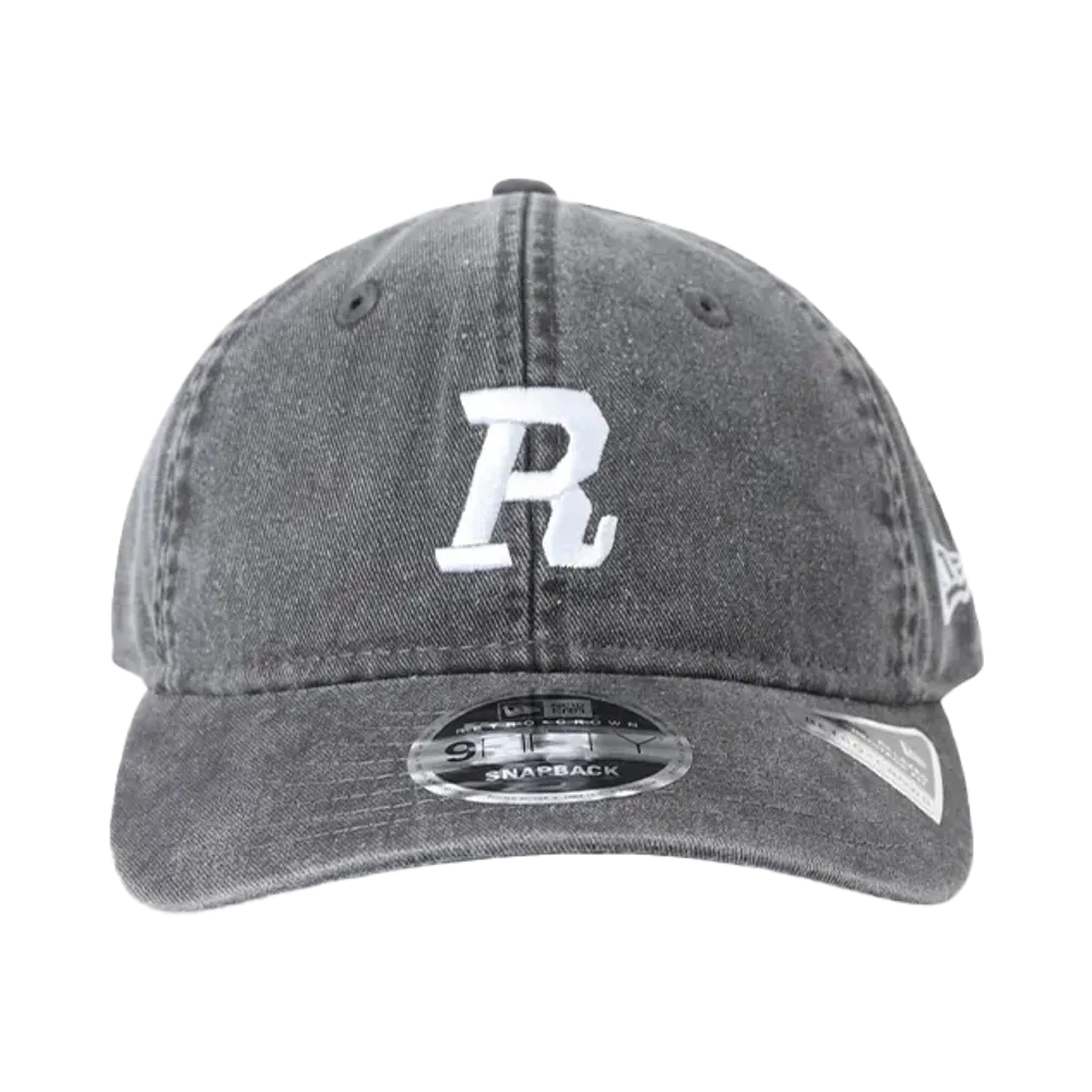 RHC Ron Herman x NEW ERA Pigment Fade R Logo Cap "Charcoal Gray"