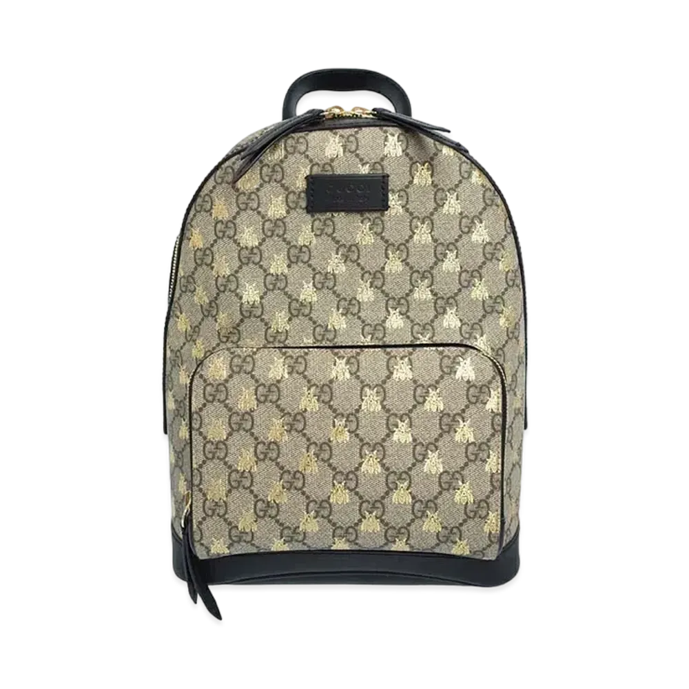 GUCCI GGsupreme Bee Backpack "Beige"
