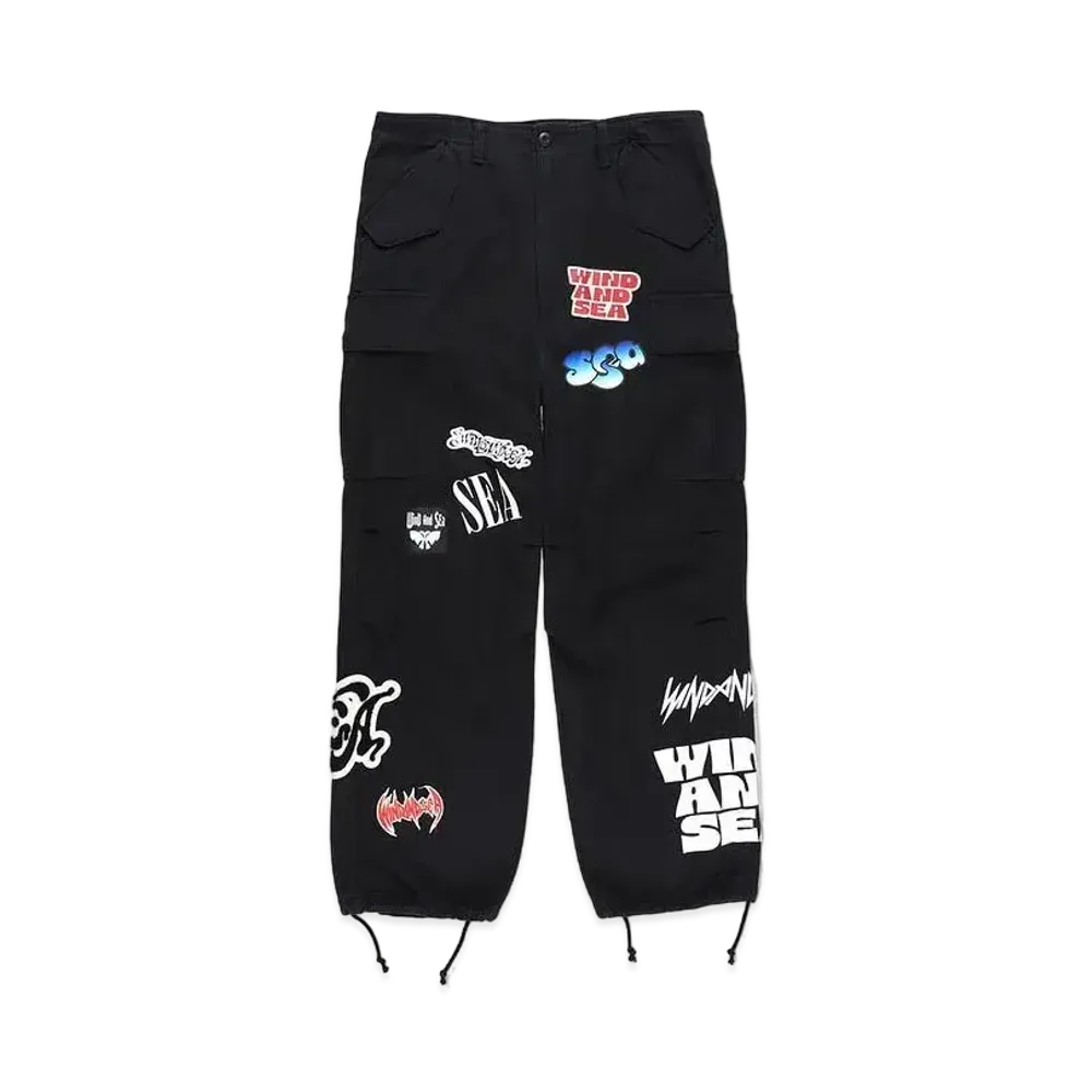 WIND AND SEA Band Field Pants "Black"