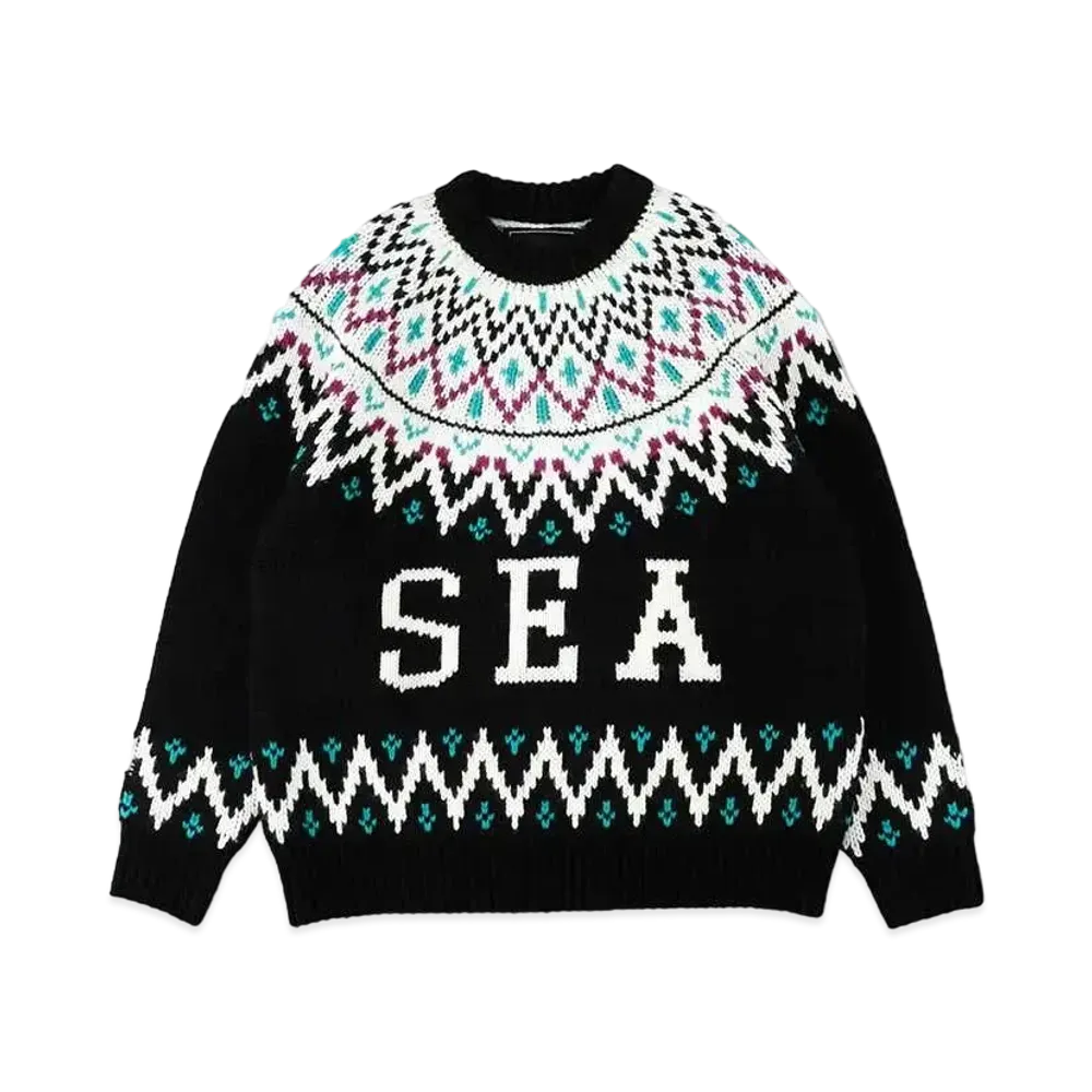 WIND AND SEA Nordic Sweater "Black"