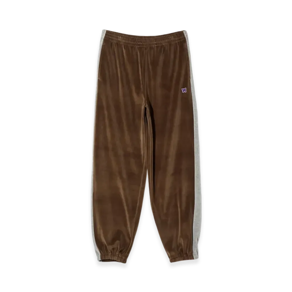 NEEDLES Side Line Sweat Pant - C/PE Velour "Brown"
