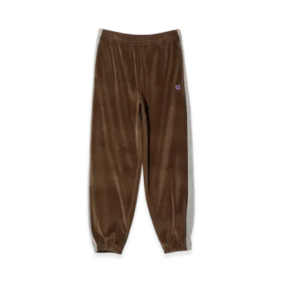 NEEDLES Side Line Sweat Pant - C/PE Velour "Brown"