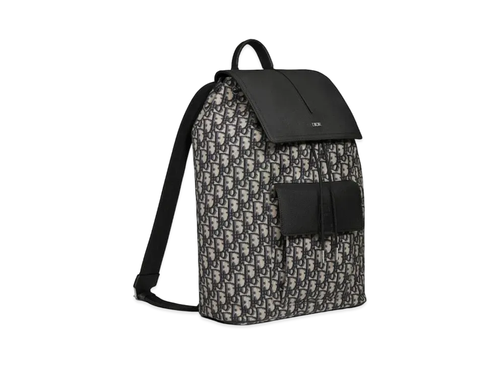 Dior Motion Backpack Dior Oblique Jacquard & Grind Calfskin "Beige"