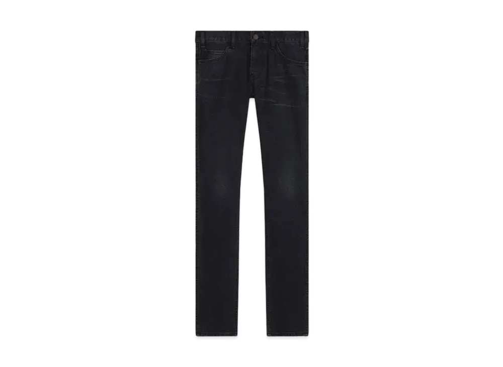 CELINE Skinny Jeans / Black Denim "Vintage Black"