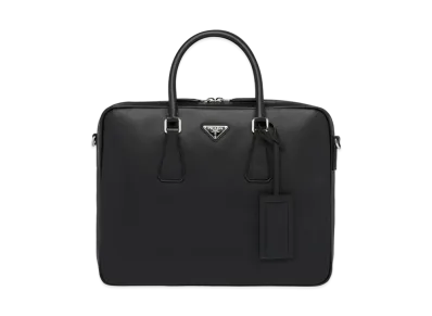 PRADA Saffiano Leather Tote Bag "Black"