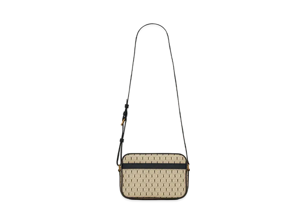 Saint Laurent Le Monogramme Camera Bag In Monogram Canvas And Smooth Leather "Beige"